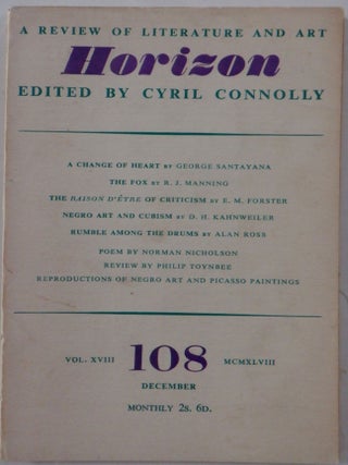 Item #017975 Horizon. A Review of Literature and Art. December 1948. George Santayana, E. M Forster