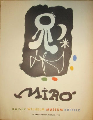 Item #018131 Miro. Kaiser Wilhelm Museum Krefeld. Art Exhibition Poster, Untitled with Person....