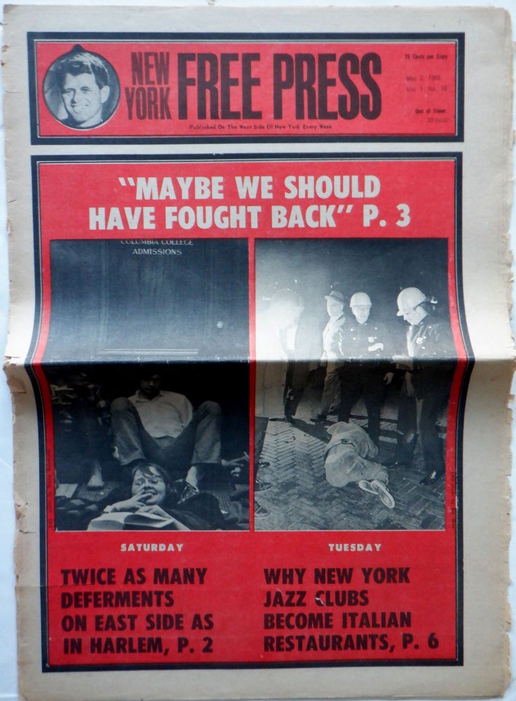 Item #018132 New York Free Press. May 2, 1968. Vol. 1 No. 19. authors.