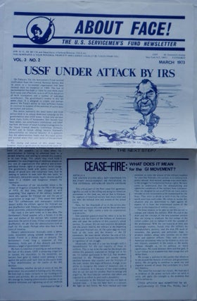 Item #018146 About Face! The US Servicemen's Fund Newsletter. March 1973. authors