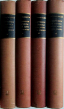 Item #018195 Scriptorum de Musica Medii Aevi. Novam Seriem A Gerbertina Alteram. Four Volumes. E....