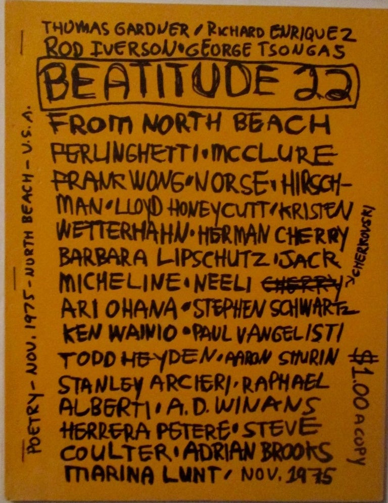 Item #018253 Beatitude #22. November 1975. Lawrence Ferlinghetti, Michael McClure.