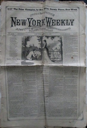 Item #018303 Street and Smith's New York Weekly. A Journal of Useful Knowledge Romance Amusement....