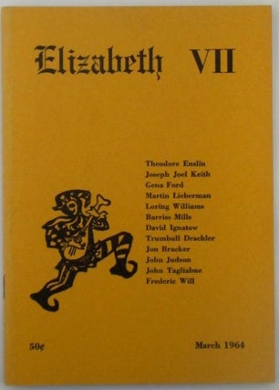 Item #018349 Elizabeth No. VII. March 1964. David Ignatow, Theodore Enslin