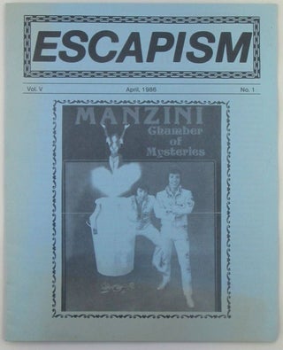Item #018368 Escapism. April, 1986. Vol. V. No. 1. authors