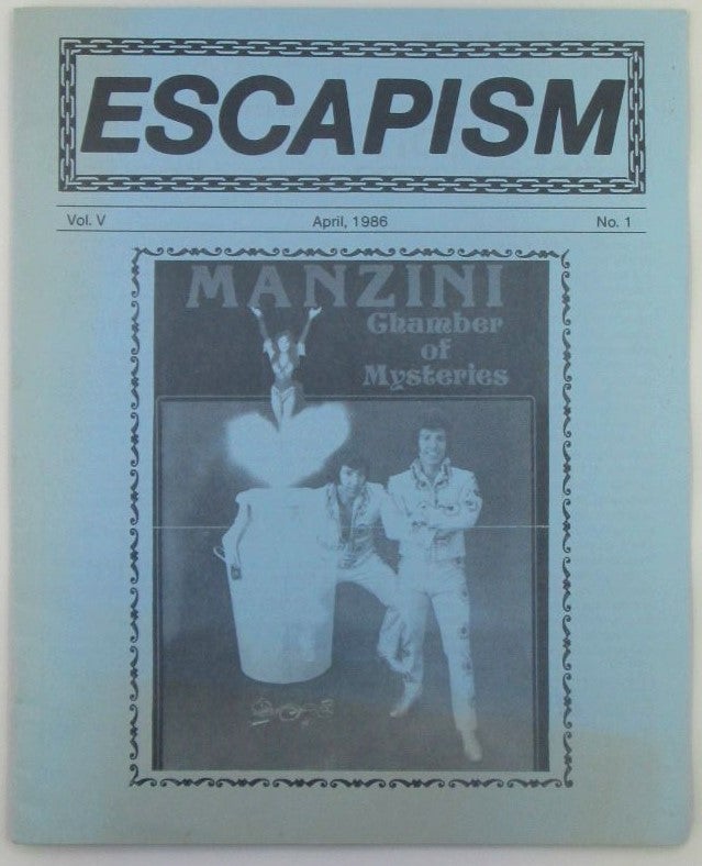 Item #018368 Escapism. April, 1986. Vol. V. No. 1. authors.