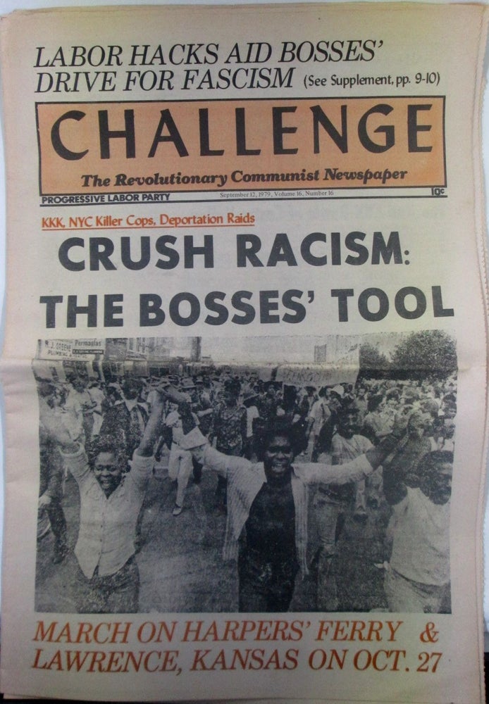Item #018371 Challenge. The Revolutionary Communist Newspaper. September 12, 1979. authors.