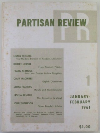Item #018373 Partisan Review. January-February 1961. Robert Lowell, W. S Merwin
