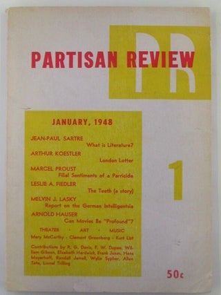 Item #018396 Partisan Review. January, 1948. Jean-Paul Sartre, Marcel Proust, Randall Jarrell