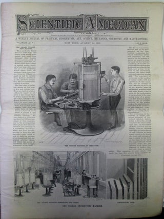 Item #018400 Scientific American. An Illustrated Journal of Art, Science and Mechanics. August...