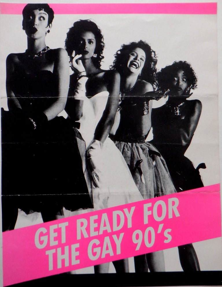 Item #018403 Get Ready for the Gay 90s. Shescape New Year's Eve Party Flier.