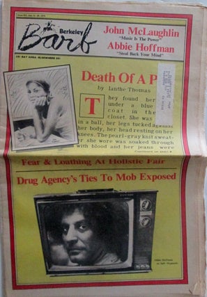 Item #018408 The Berkeley Barb. July 14-20, 1978. Abbie Hoffman