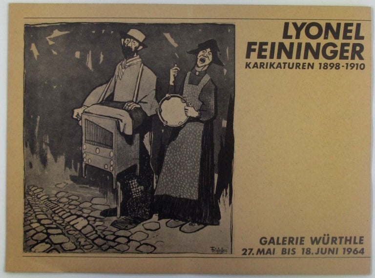 Item #018415 Lyonel Feininger Karikaturen 1898-1910. Lyonel Feininger, artist.