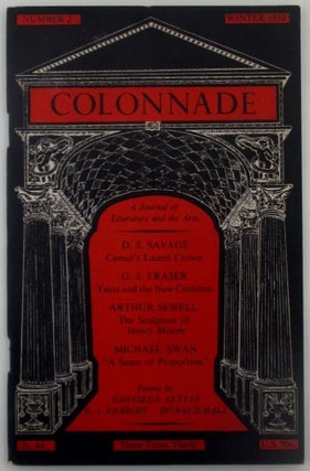 Item #018416 Colonnade. Volume 1, Number 2. Winter 1952. Donald Hall, Odysseus Elytis