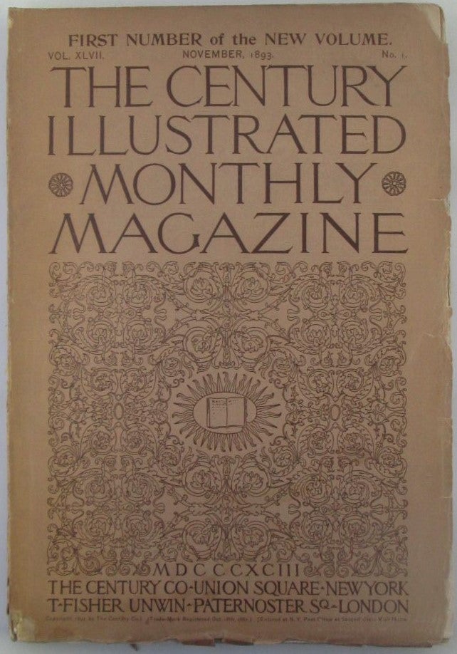 Item #018432 The Century Illustrated Monthly Magazine. November, 1893. Ralph Waldo Emerson.