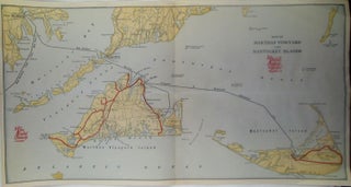 Item #018513 Map of Martha's Vineyard and Nantucket Islands. New York, New Haven and Hartford...