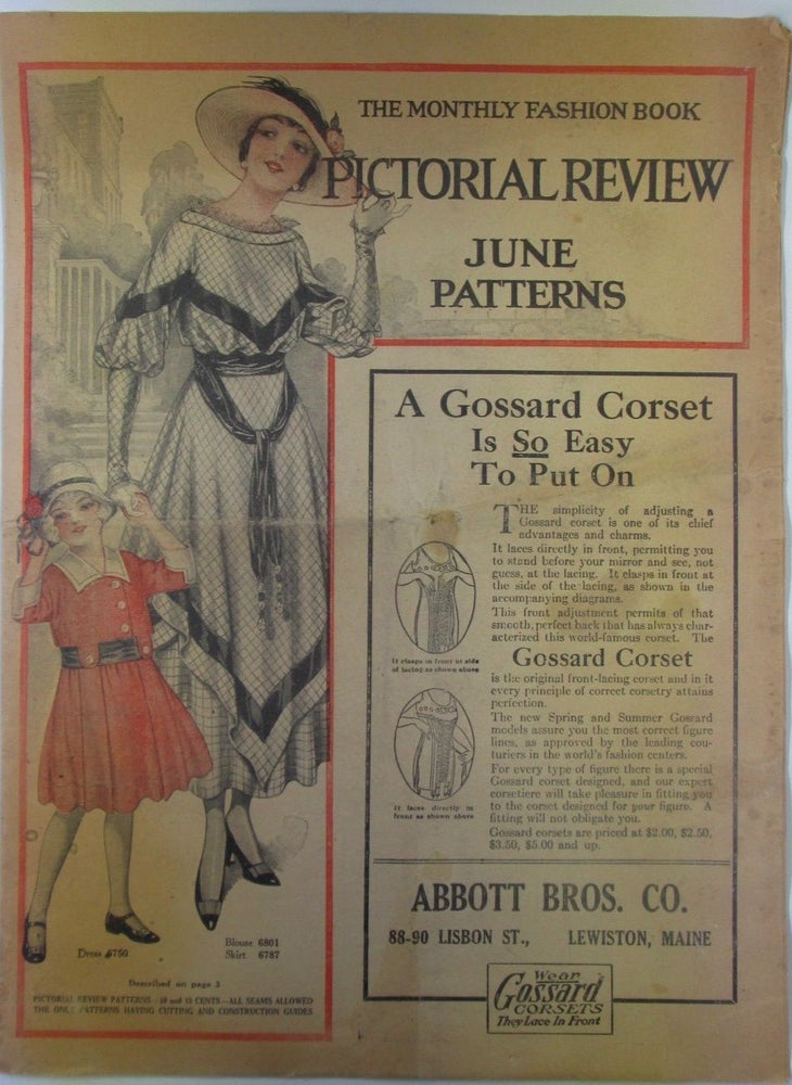 Item #018557 The Monthly Fashion Book. June Patterns issued in May, 1916. Pictorial Review.