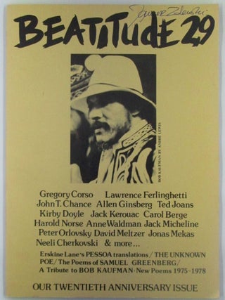 Item #018572 Beatitude #29. Fall '79. Twentieth Anniversary Issue. Allen Ginsberg, Ted Joans,...