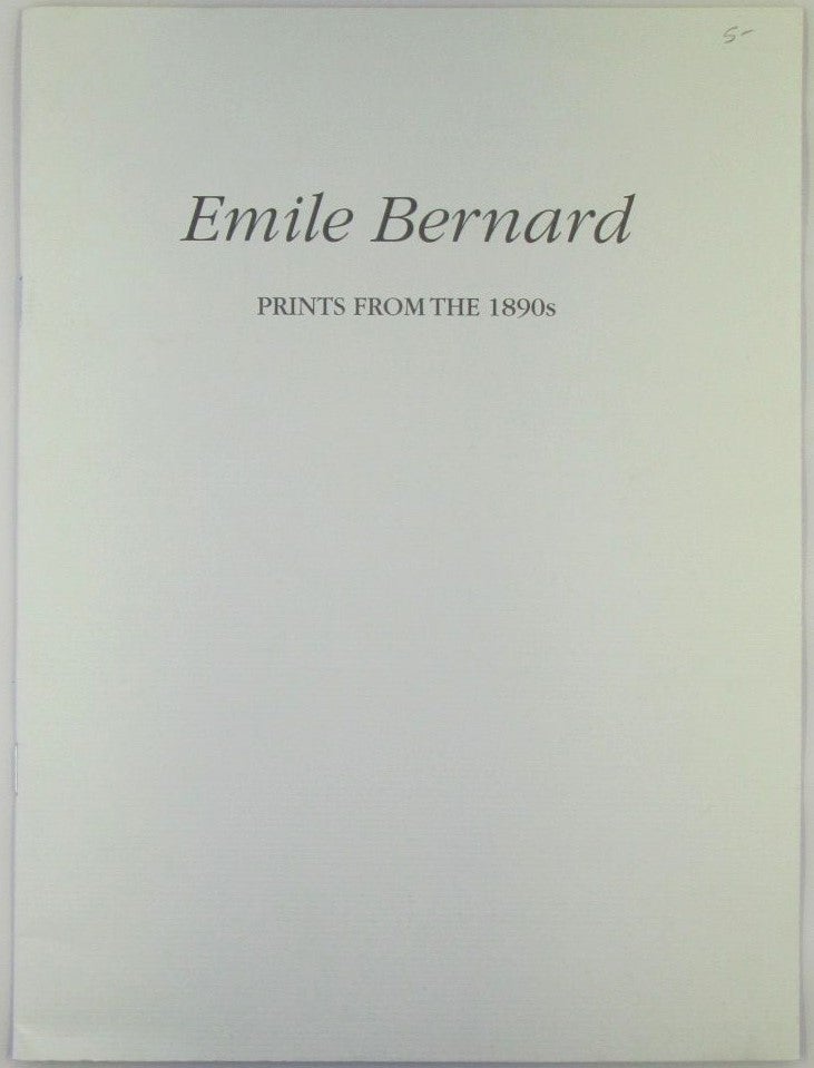 Item #018583 Emile Bernard. Prints from the 1890s. Emile Bernard, artist.