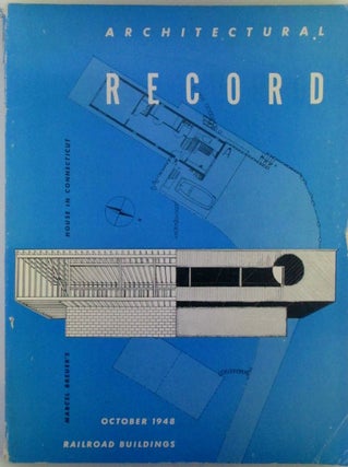 Item #018719 Architectural Record. Railroad Buildings. October 1948. Marcel Breuer, architect