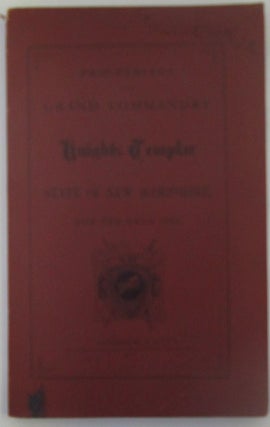 Item #018751 Proceedings of the Grand Commandry of Knights Templar for the State of New...