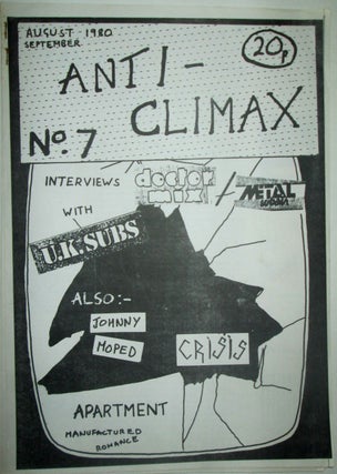 Item #018766 Anti-Climax No. 7. August-September 1980. authors