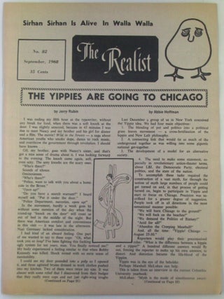 Item #018769 The Realist No. 82. September, 1968. Jerry Rubin, Abbie Hoffman