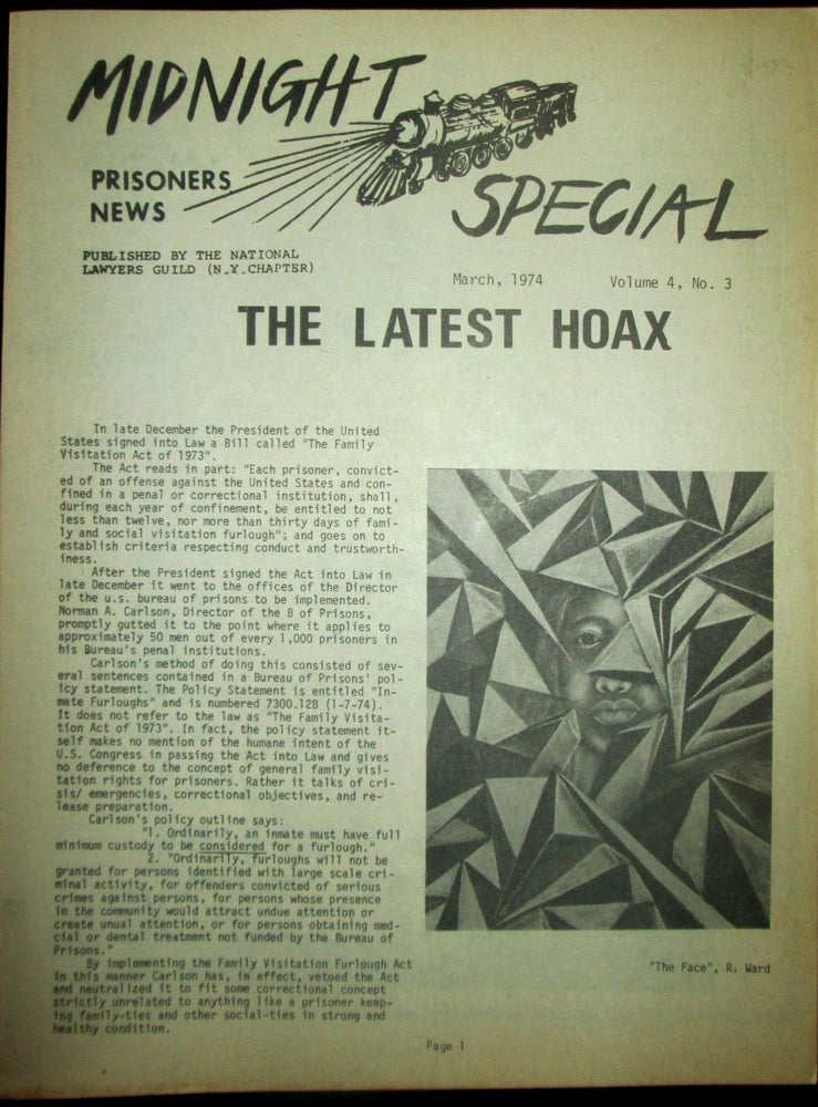 Item #018771 Midnight Special. Prisoner News. March, 1974. Vol 4. No. 3. authors.