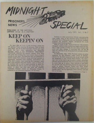 Item #018865 Midnight Special. Prisoner News. July 1973. Vol 3. No. 7. authors