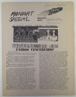 Item #018872 Midnight Special. Prisoner News. March, 1975. Vol 5. No. 2. Jo Anne Little, Joanne