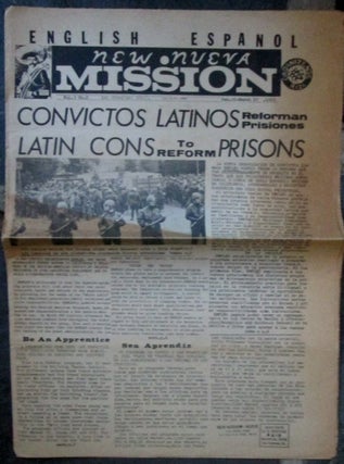 Item #018874 New Nueva Mission. Feb. 25-March 17, 1969. Vol. 3. No. 2. authors