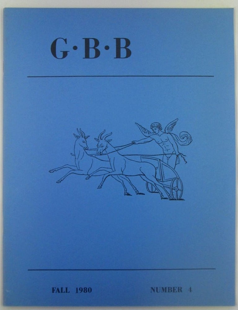 Item #018879 Gay Books Bulletin. Fall 1980. Number 4. authors.
