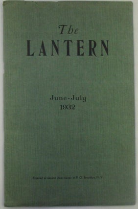 Item #018987 The Lantern. June-July 1932. Jessica Davidson, Harold Kerr