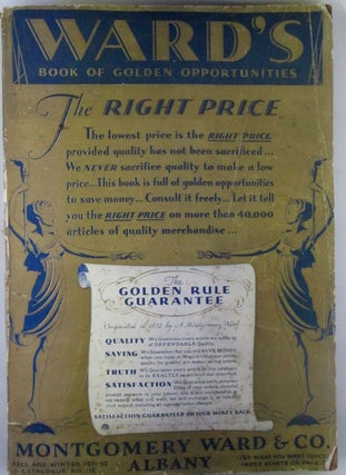Item #018992 Ward's Book of Golden Opportunities. Montgomery Ward and Co. Fall and Winter 1931-32...
