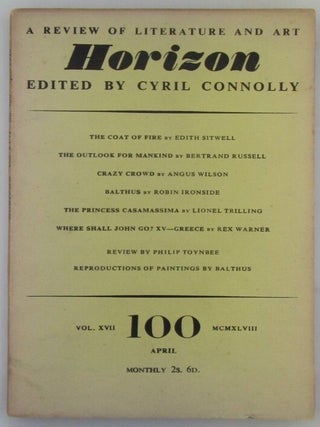 Item #019017 Horizon. A Review of Literature and Art. April 1948. Edith Sitwell, Bertrand...