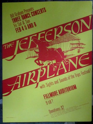 Item #019144 Bill Graham Presents Three Dance Concerts: The Jefferson Airplane, Fri., Sat., and...