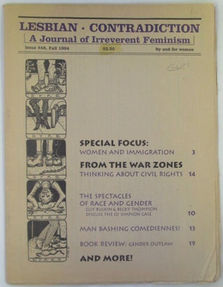 Item #019170 Lesbian Contradiction. A Journal of Irreverent Feminism. Issue #48. Fall 1994. authors