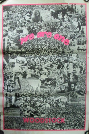 Item #019376 We Are One. Woodstock Poster. 1969