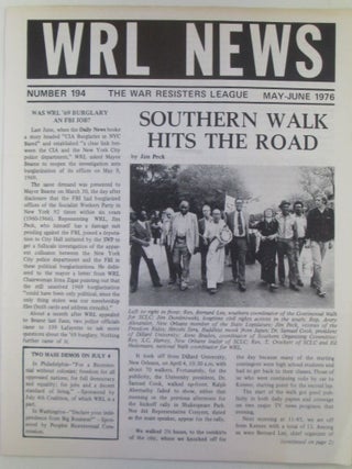 Item #019395 WRL (War Resisters League) News. May-June 1976. Authors