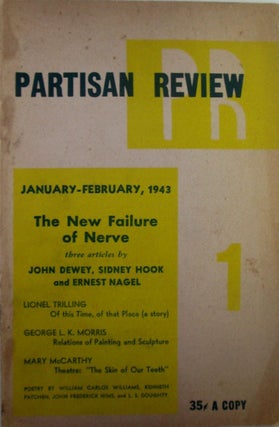 Item #019405 Partisan Review. January-February 1943. John Dewey, William Carlos Williams, Kenneth...