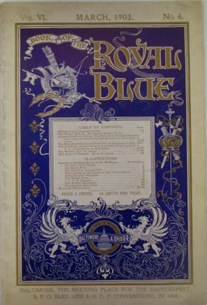 Item #019439 Book of The Royal Blue. March, 1903. authors
