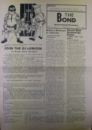 Item #019466 The Bond. The Servicemen's Newspaper. May 13, 1968. Vol. 2, No. 3. authors