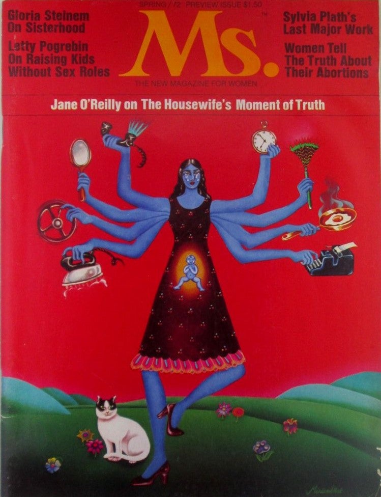 Item #019470 Ms. Spring 1972. Preview Issue. Feminism, Sylvia Plath, Gloria Steinem, Cynthia Ozick.