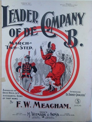 Item #019528 Leader of De Company B. Blackface Racism, Dave Jr. Reed, F. W. Meacham Meacham,...