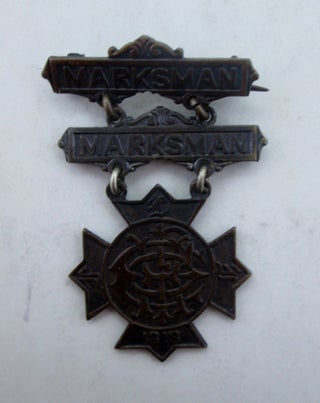 Item #019534 1897 Marksman Pin to Sergt (Sergeant) J.H. Mills