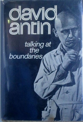 Item #019582 Talking at the Boundaries. David Antin