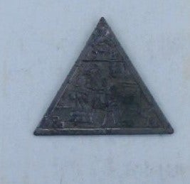 Item #019622 Knights of Pythias Triangle Dangle Badge/Medallion. With Image of worried parents in...