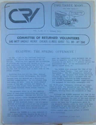 Item #019632 Committee of Returned Volunteers. CRV National Newsletter January, 1971. authors