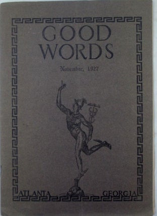 Item #019673 Good Words. November, 1927. authors