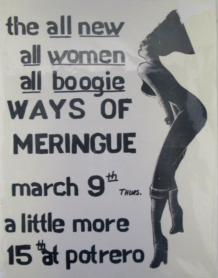 Item #019742 The All New, All Women, All Boogie Ways of Meringue. A Little More Lesbian Dance Club/Bar Event Flier